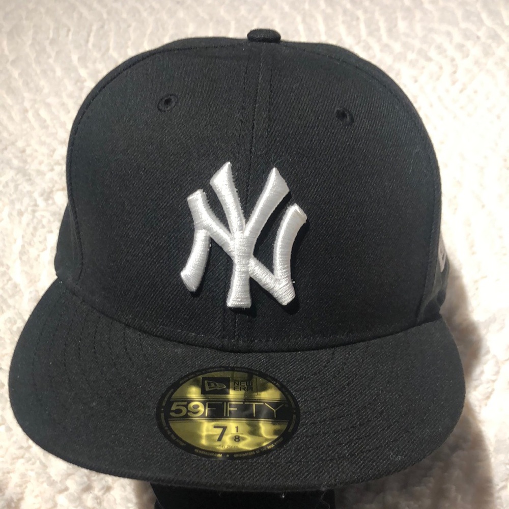 New Era Black Cap with White Logo